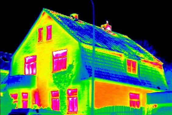 Image thermique d'un bâtiment